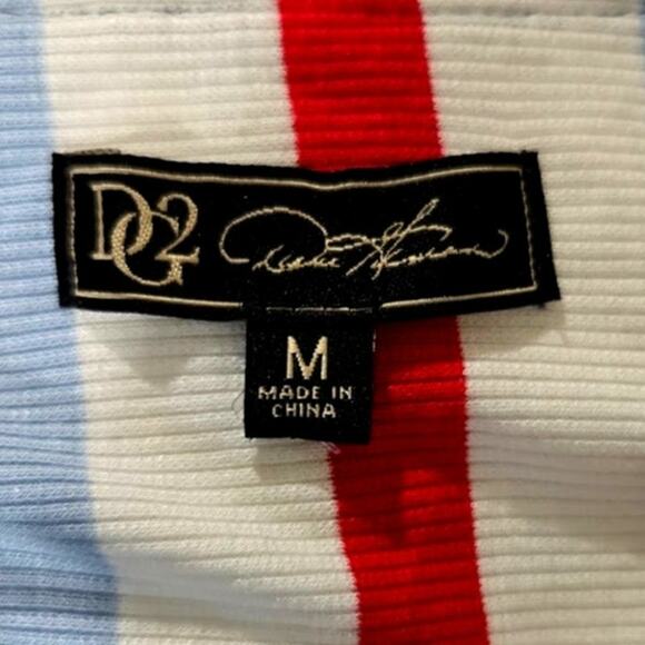 Striped Poncho Blouse – Red, White, Navy – Size M - Picture 7 of 9